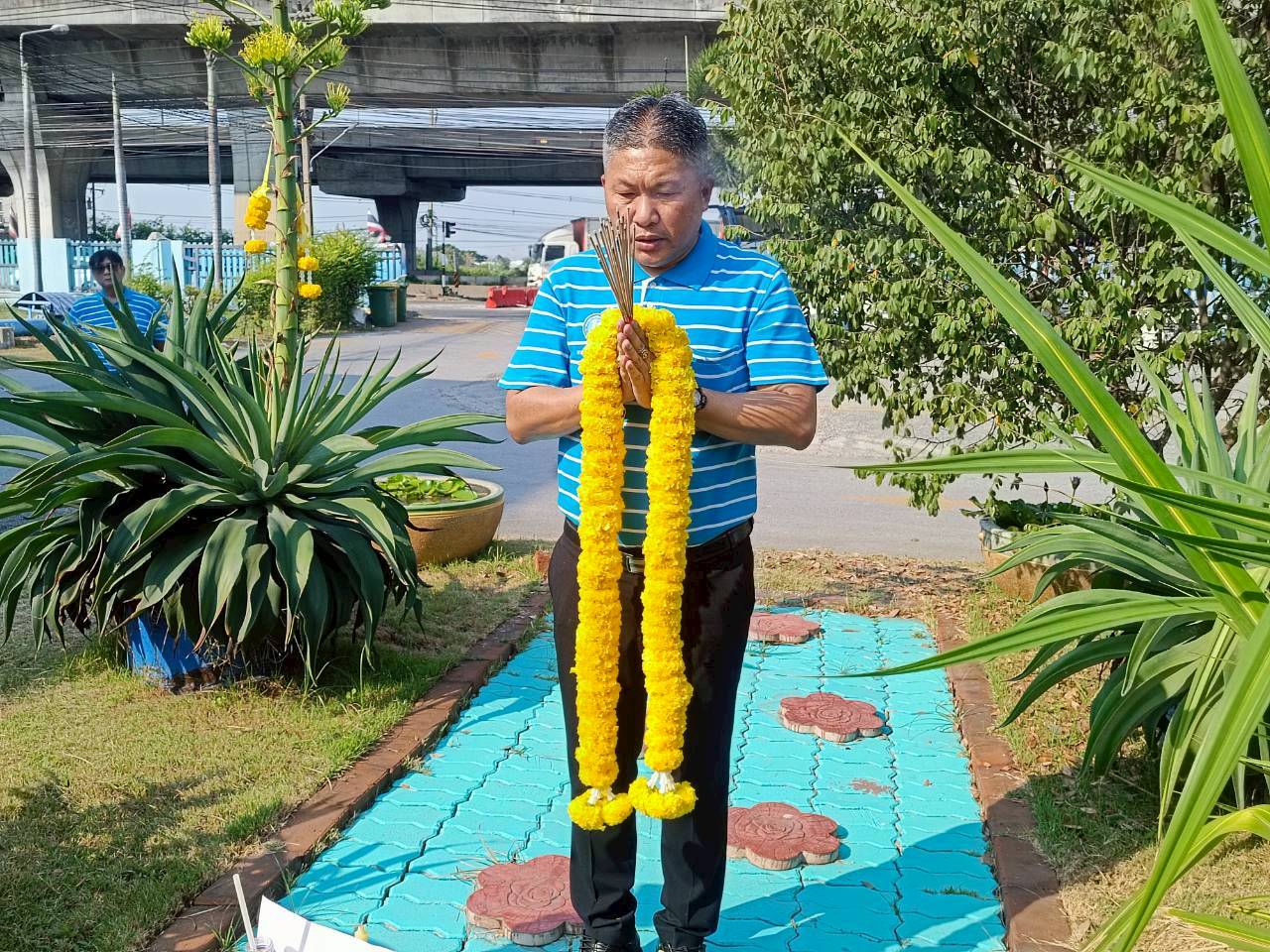 กปภ.สาขาบางปะกง  จัดพิธีไหว้สักการะพระแม่ธรณีฯ เนื่องในวันคล้ายวันสถาปนา ครบรอบ 47 ปี กปภ.