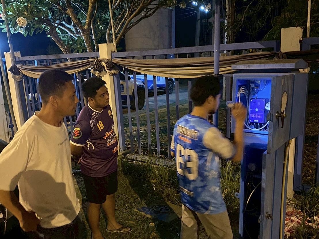 การประปาส่วนภูมิภาคสาขากุยบุรี ดำเนินการจัดทำ Step test MM 02  (DMA-05) ค้นหาท่อรั่วเขตพื้นที่อำเภอสามร้อยยอด เพื่อค้นท่อแตกท่อรั่วและเพิ่มปริมาณน้ำจ่ายให้ลูกค้า