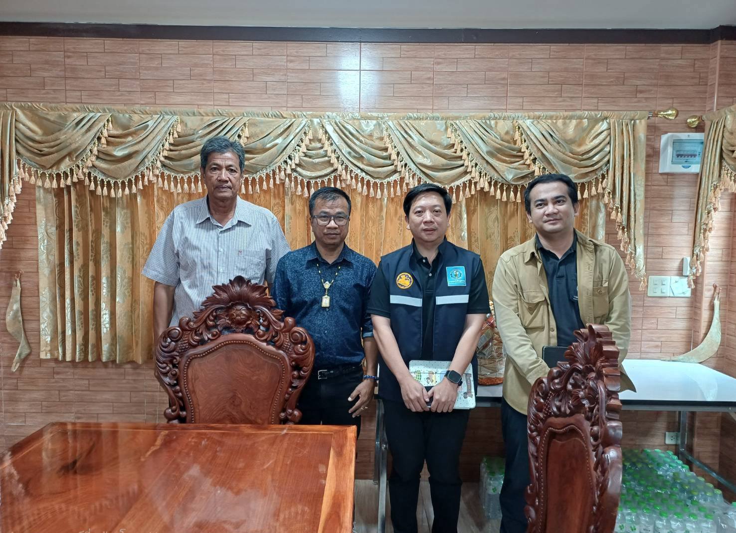 การประปาส่วนภูมิภาคสาขาฉะเชิงเทรา ร่วมแสดงความยินดีแก่นายกองค์การบริหารส่วนตำบลคลองนครเนื่องเขต