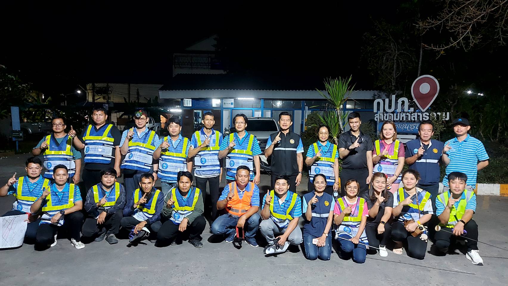 กปภ.สาขามหาสารคาม ทำการเดินสำรวจท่อรั่ว Active Leakage Control พื้นที่ DMA03 ต.ตลาด อ.เมือง จ.มหาสารคาม