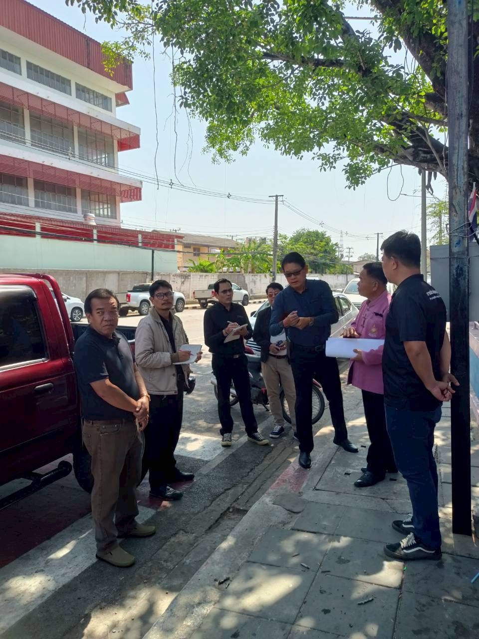 กปภ.สาขามหาสารคาม ร่วมกับเทศบาลเมืองมหาสารคาม ลงพื้นที่ตรวจสอบเพื่อเตรียมการจัดงานเทศกาลสงกรานต์ ประจำปี 2569