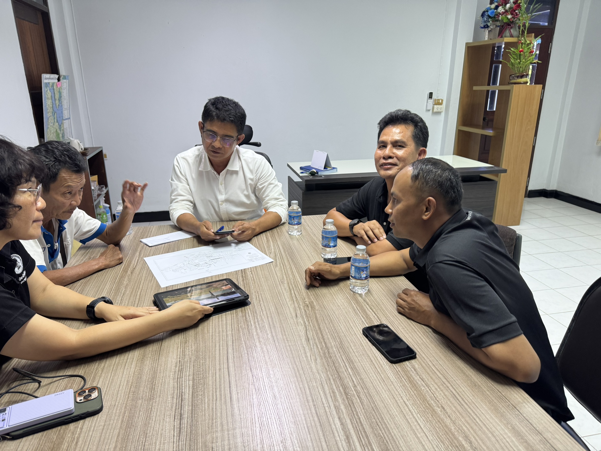 กปภ.สาขาภูเก็ต เข้าพบโครงการชลประทานภูเก็ต ร่วมหารือแนวทางการบริหารจัดการน้ำประปา