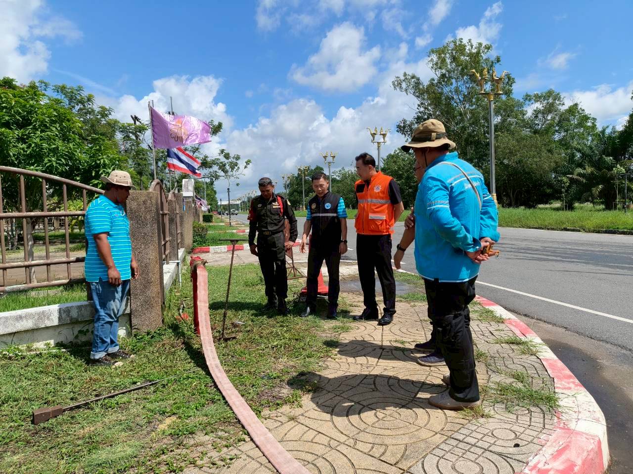 กปภ.สาขาตราด ร่วมซ้อมแผนเผชิญเหตุอัคคีภัย บูรณาการร่วมกับเทศบาลเมืองตราด