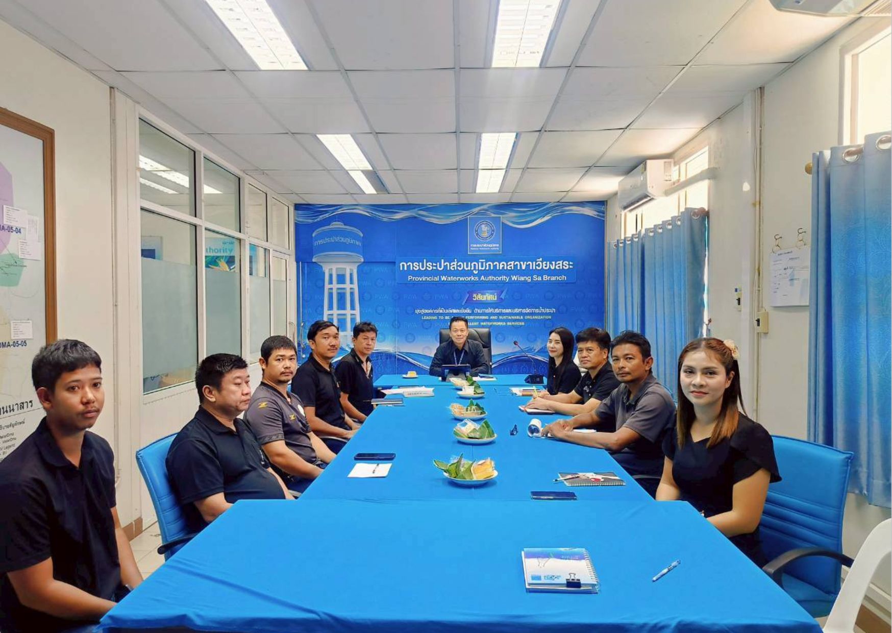 การประปาส่วนภูมิภาคสาขาเวียงสระ จัดกิจกรรมสนทนายามเช้า (Morning Talk) ครั้งที่ 9/2569 ประจำเดือน มิถุนายน 2569