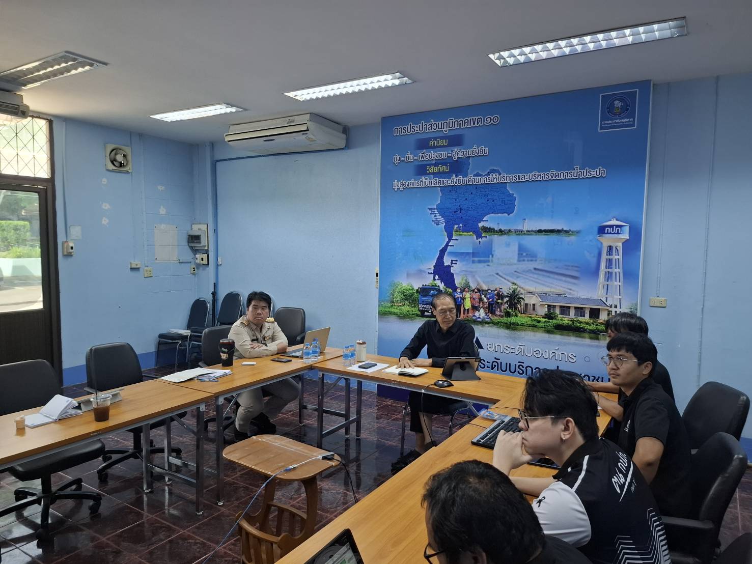 งานน้ำสูญเสีย กองระบบจำหน่าย กปภ.ข.10 จัดประชุมคณะทำงานกำกับดูแลการบริหารจัดการน้ำสูญเสีย ระดับสายงาน ครั้งที่ 9/2569