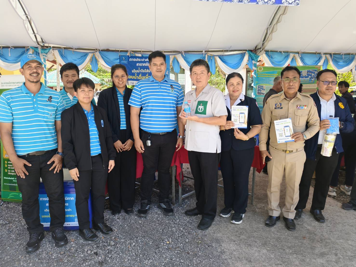 กปภ.สาขาหลังสวน เข้าร่วมโครงการจังหวัดพบประชาชนจังหวัดชุมพร "หน่วยบำบัดทุกข์ บำรุงสุข สร้างรอยยิ้มให้ประชาชน" ครั้งที่ 7
