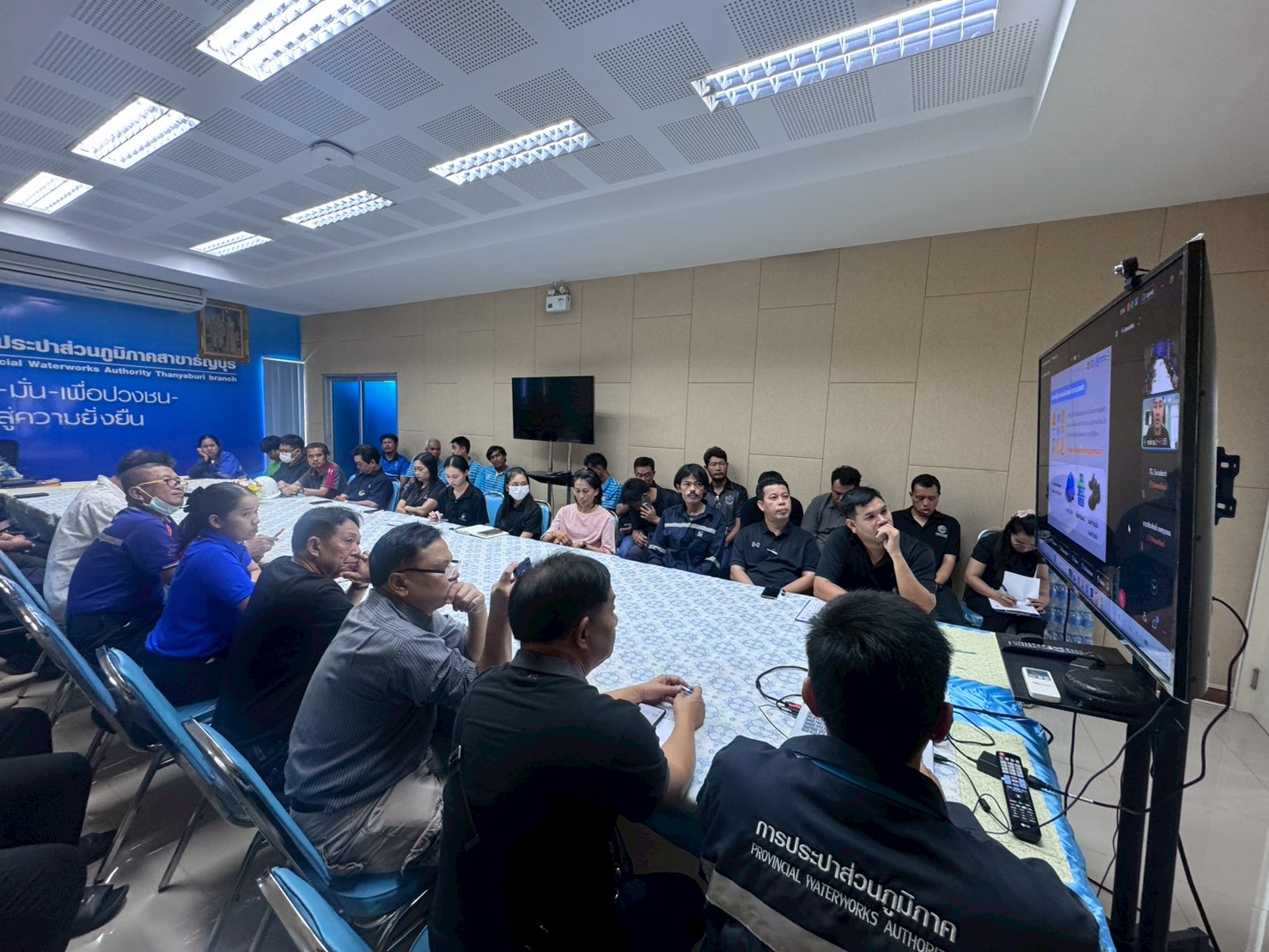 กปภ.สาขาธัญบุรี ร่วมประชุมซักซ้อมแนวทางตรวจสอบความปลอดภัยในการทำงาน ประจำปี 2569 เสริมมาตรฐานความปลอดภัย ยกระดับการกำกับดูแลผู้รับจ้าง ให้เป็นไปตามกฎหมายและมาตรฐานด้านอาชีวอนามัย