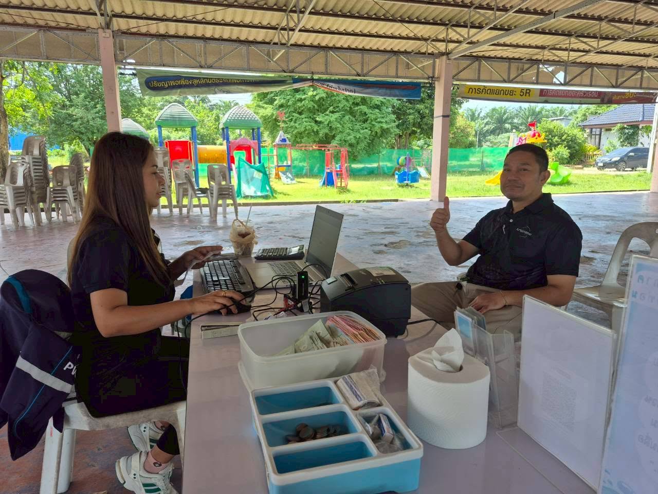 การประปาส่วนภูมิภาคสาขาคลองท่อม ได้ดำเนินการออกรับชำระค่าน้ำประปานอกสถานที่เชิงรุก