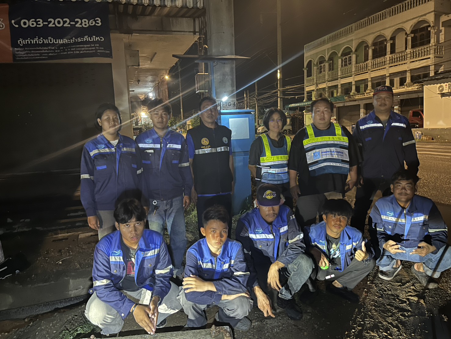 กปภ.สาขาท่ามะกาลงพื้นที่ ทำ Step Test ค้นหาท่อแตกรั่ว
