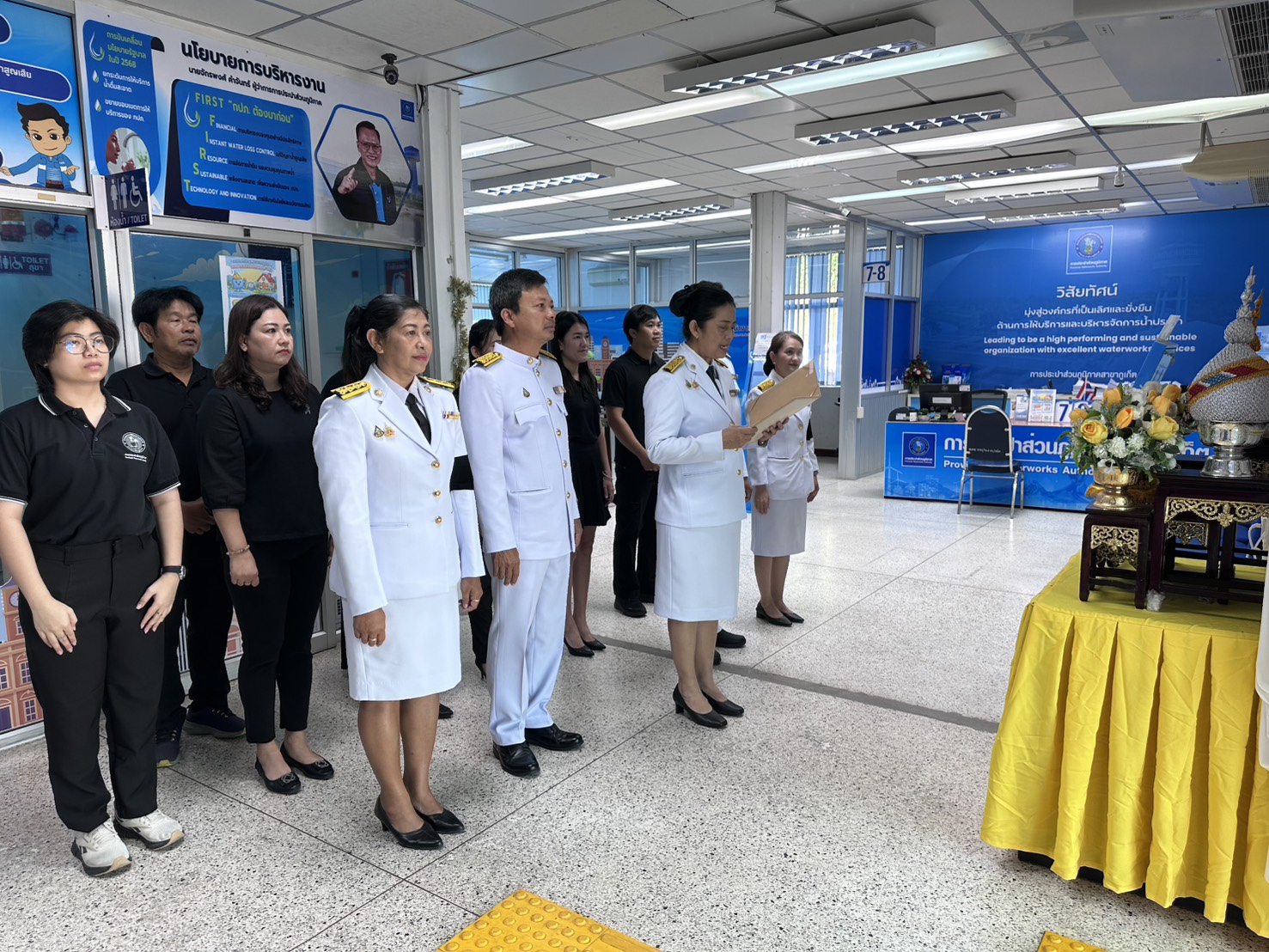 กปภ.สาขาภูเก็ต ถวายพระพรชัยมงคลและถวายสัตย์ปฏิญาณเพื่อเป็นพนักงานที่ดีและพลังของแผ่นดิน เนื่องในโอกาสวันเฉลิมพระชนมพรรษา พระบาทสมเด็จพระเจ้าอยู่หัว 28 กรกฎาคม 2569