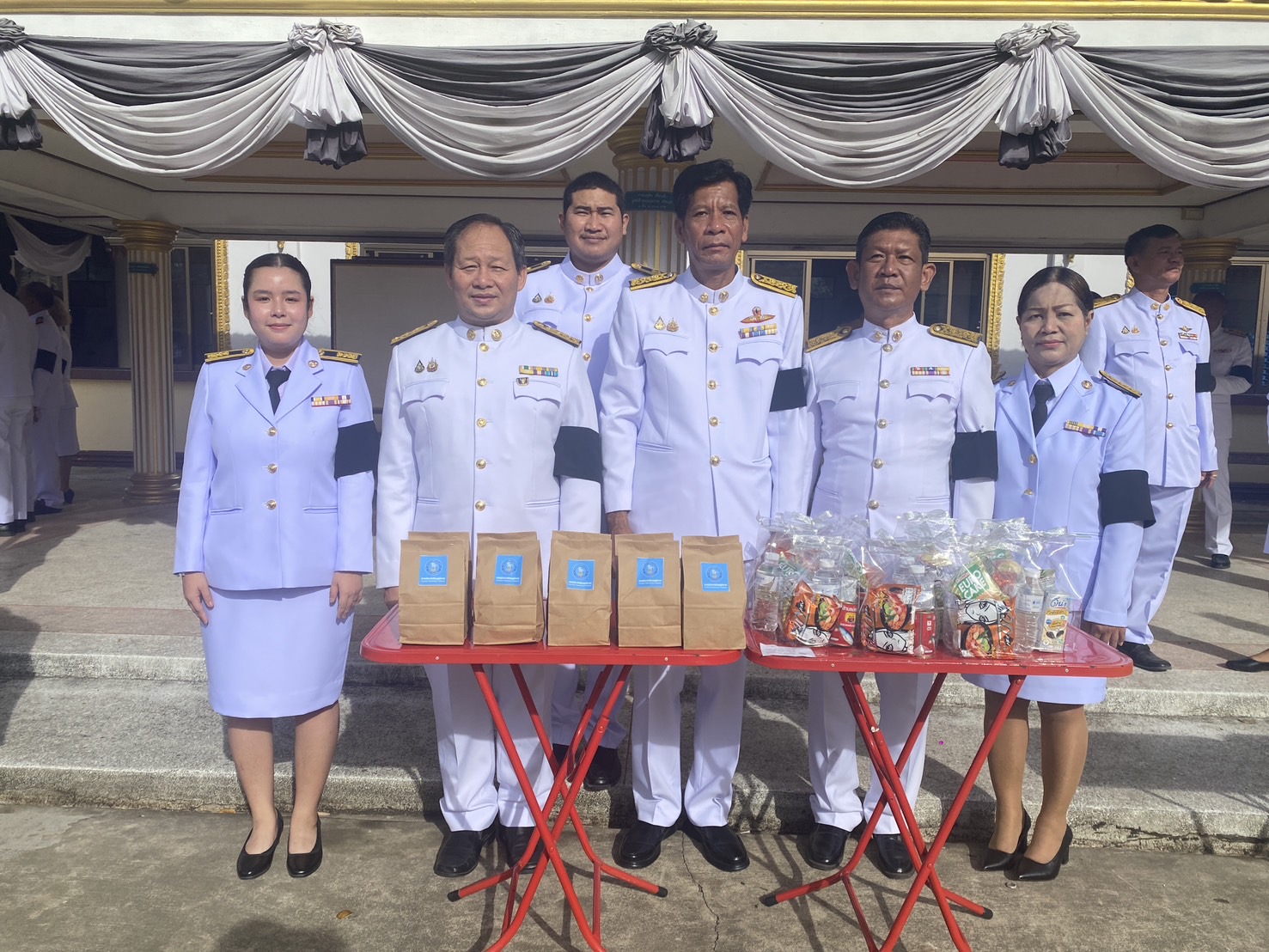 กปภ.สาขาบางสะพาน เข้าร่วมพิธีบำเพ็ญกุศลและทำบุญตักบาตรในวาระครบ 15 วัน (ปัณรสมวาร) แห่งการสิ้นพระชนม์  เป็นการน้อมรำลึกในพระกรุณาธิคุณของสมเด็จพระเจ้าลูกเธอเจ้าฟ้าพัชรกิติยาภา นเรนทิราเทพยวดี กรมหลวงราชสาริณีสิริพัชร มหาวัชรราชธิดา