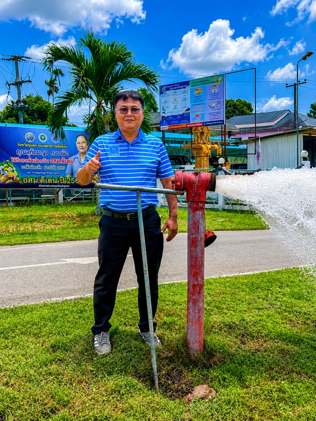 กปภ.สาขาหลังสวน รักษาคุณภาพน้ำประปาใสสะอาด ดำเนินการตามแผนระบายตะกอนในเส้นท่อ ประจำเดือน สิงหาคม 2569
