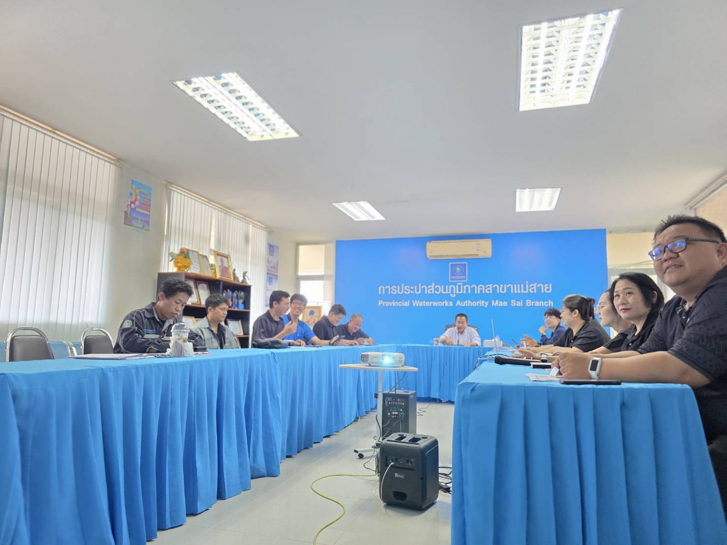 กปภ.สาขาแม่สายจัดกิจกรรม "สนทนายามเช้า (Morning Talk) ประจำเดือน สิงหาคม 2569