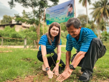 การประปาส่วนภูมิภาคสาขากุยบุรี ดำเนินโครงการปลูกป่าเพื่อแผ่นดิน เทิดพระเกียรติพระบาทสมเด็จพระบรมชนกาธิเบศร มหาภู
