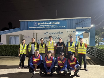 กปภ.สาขาท่ามะกาลงพื้นที่ ทำ Step Test ค้นหาท่อแตกรั่ว