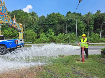 กปภ.สาขาระนอง รักษาคุณภาพน้ำประปาใสสะอาด ดำเนินการตามแผนระบายตะกอนในเส้นท่อ ประจำเดือน มีนาคม 2569